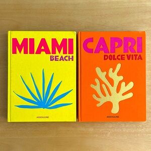 Bundle Assouline Books (miami beach and capri)